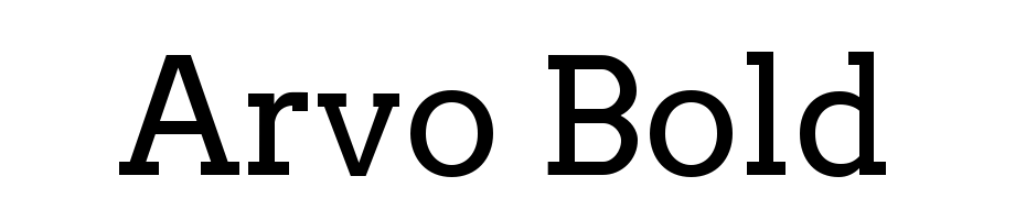 Arvo Bold cкачати шрифт безкоштовно